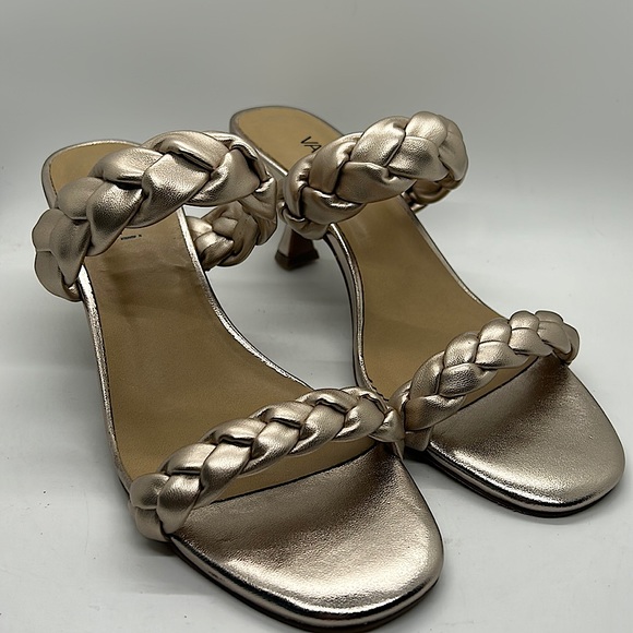 Vaneli Shoes - Vaneli NIB Shell Super Mercury Braided Open Toe Heels Sandals Shoes **Size 9.5**